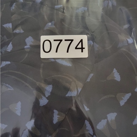 Fame Partners Gown Draped Pleated Blue Black Spaghetti Strap Maxi Dress Floral - Picture 7 of 8